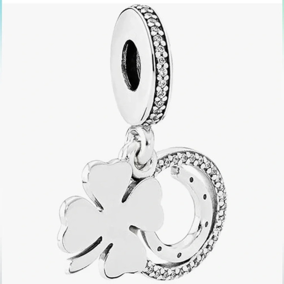 Pandora Jewelry - PANDORA CHARM - HORSE SHOE AND 4 LEAF CLOVER - NWT